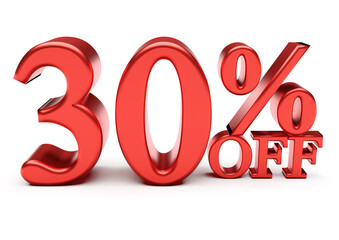 30 percent off discount sale