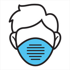 Medical mask, protective measures and healthcare, coronavirus outbreak