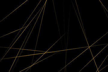 Abstract black with gold lines, triangles background modern design. Vector illustration EPS 10.