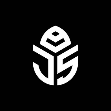 JS monogram logo with a cypress shape luxury style