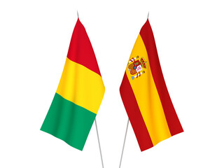 Spain and Guinea flags