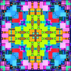 Abstract color pattern and geometric background