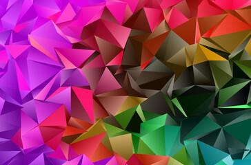Obraz premium Abstract Low-Poly background. triangulated texture. Design 3d. Polygonal geometrical pattern. Triangular modern style