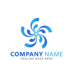 Obraz premium Abstract Spinning Star Logos Design Vector Illustration Template