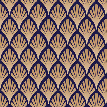 Art deco vector geometric pattern.