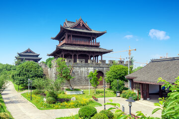 Obraz premium Ancient City Building, Shaoxing, Zhejiang, China.