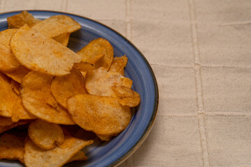アップで撮ったポテトチップス