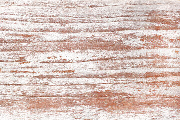 wooden plank grunge texture background of weathered painted or white stain on wood