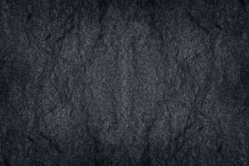 Dark grey stone / black slate stone background or texture