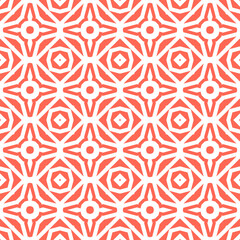 Cartoon geometric linear seamless pattern. Fantasy mosaic background with different geo shapes. Tile wrapping paper. Vector illustration.               