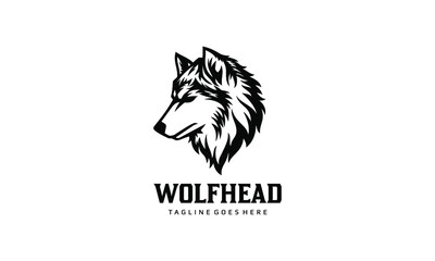 Wolf Head Vector Logo Template