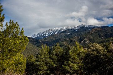 Winter in La Cerdanya, Pyrenees, Spain