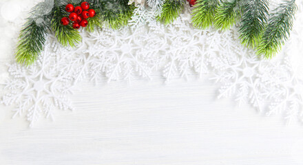 Fototapeta na wymiar Christmas or New Year background for greeting card or design