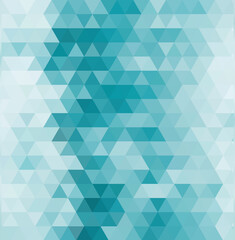 Abstract Blue Triangle Background, Vector Illustration Contains Transparent Objects