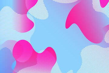 Naklejka premium Abstract background with colorful fluid shapes, gradient waves, geometric lines, dynamical forms. Design for poster, banner, card. Abstract liquid illustration. 3D paper images with a subtle blend.