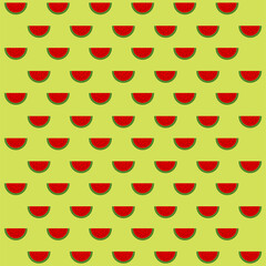 Watermelon seamless pattern background.Colorful wallpaper vector illustration and good for printing