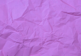 Crumpled pink color background texture