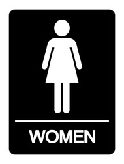 Restroom For Women Symbol Sign, Vector Illustration, Isolate On White Background Label. EPS10