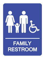 Restroom Symbol Sign, Vector Illustration, Isolate On White Background Label. EPS10