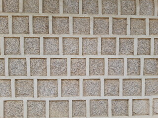 korea palace wall detail view