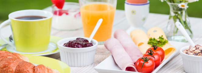 kleine frühstücksauswahl