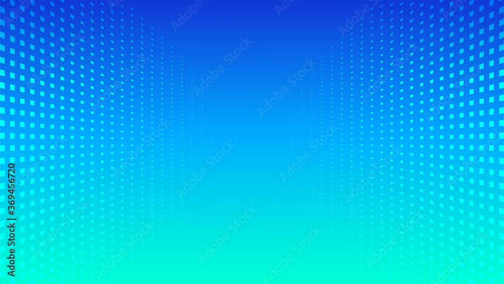 Canvas Prints abstract halftone perspective blue gradient minimal background. vector trendy backdrop for presentat