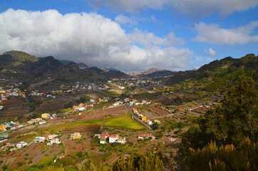 Fototapeta na wymiar Beautiful view of Tegueste,Tenerife,Canary Islands,Spain.Travel concept.Selective focus.