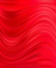 Vector illustration of abstract red background imitating smooth silk cloth