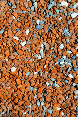 natural background. surface covered with natural colored stone.