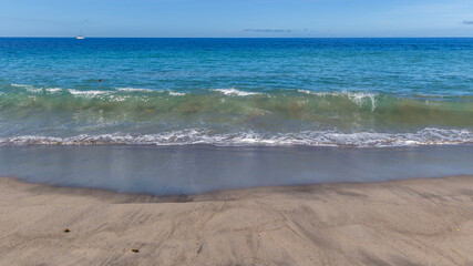Summer seascape in The Caribbean Island in Martinique in France