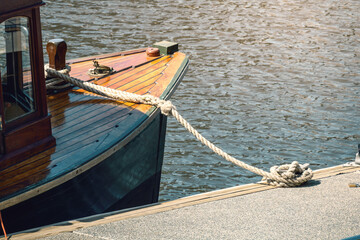 tethered boat detail