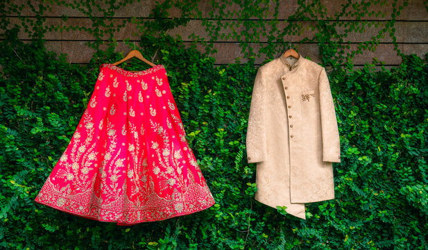 the dress of an indian wedding at the event at hubli 