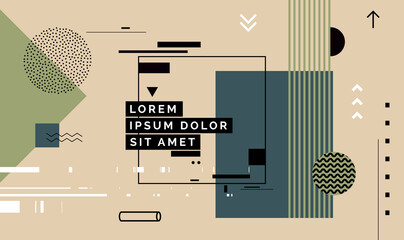 Modern abstract cover, minimal cover design. Colorful geometric background, vector illustration.