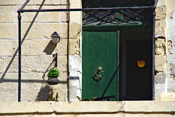 Building detail, Balluta bay, Malta