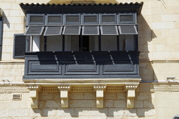 Building detail (balcony), Balluta Bay, Malta