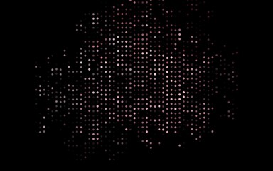 Dark Black vector texture with disks. Blurred decorative design in abstract style with bubbles. Template for your brand book.