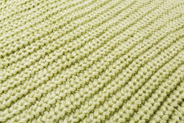 green knit, close-up pattern, diagonal arrangement