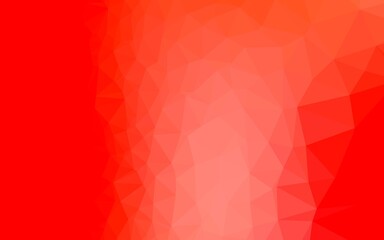 Light Red vector triangle mosaic texture. A sample with polygonal shapes. Textured pattern for background.