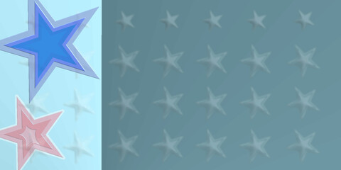 blue and pink stars background