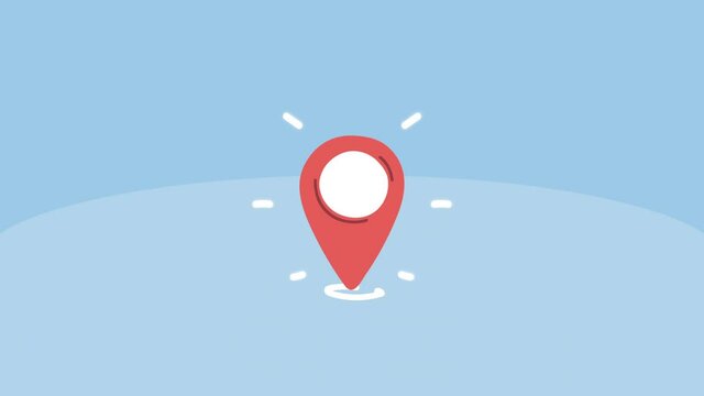 pin pointer location marker animation