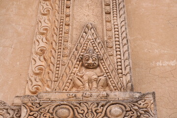 Fototapeta na wymiar Temple carving in Bagan, Myanmar