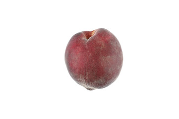 hairy peach on white isolated background