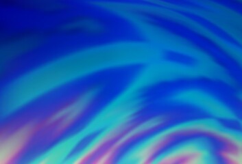 Light BLUE vector blurred pattern.