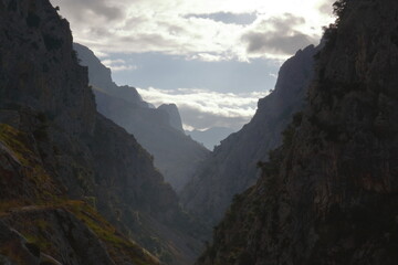 Montañas ruta del cares.