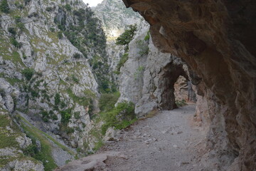 Obraz premium Túnel ruta del cares.