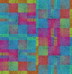 TELHADO                                                                      
Um telhado multiplicado, espelhado, colorido, sobre posição diversas. 