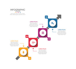 Presentation business abstract background infographic template