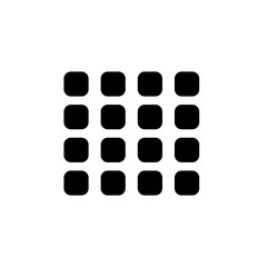 Menu Icon / App drawer icon, trendy flat style vector illustration. Menu symbol for your UI, web site design, logo, app.