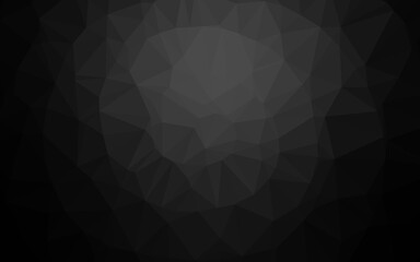Obraz premium Dark Silver, Gray vector triangle mosaic cover. Colorful illustration in abstract style with gradient. Textured pattern for background.