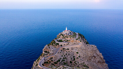 Formentor lighthouse at night Mallorca Spain